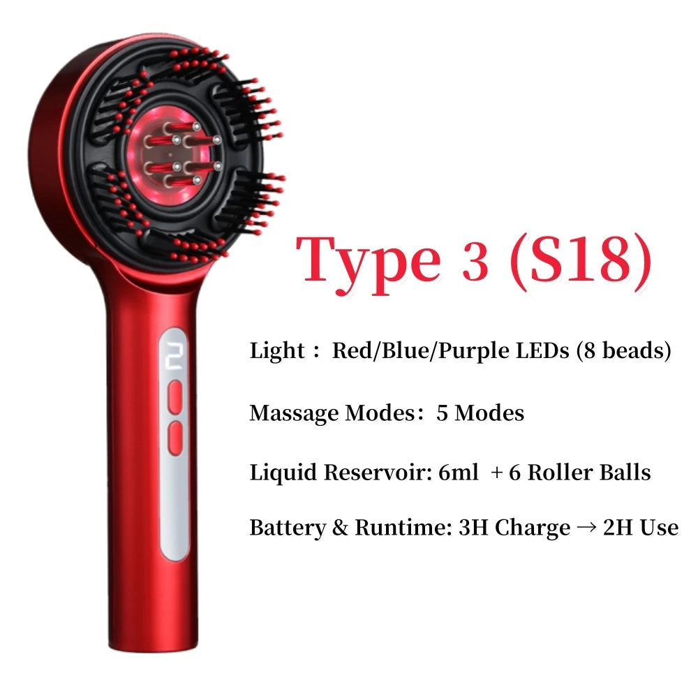 DermaVibe™ Red Light Scalp Therapy Massager